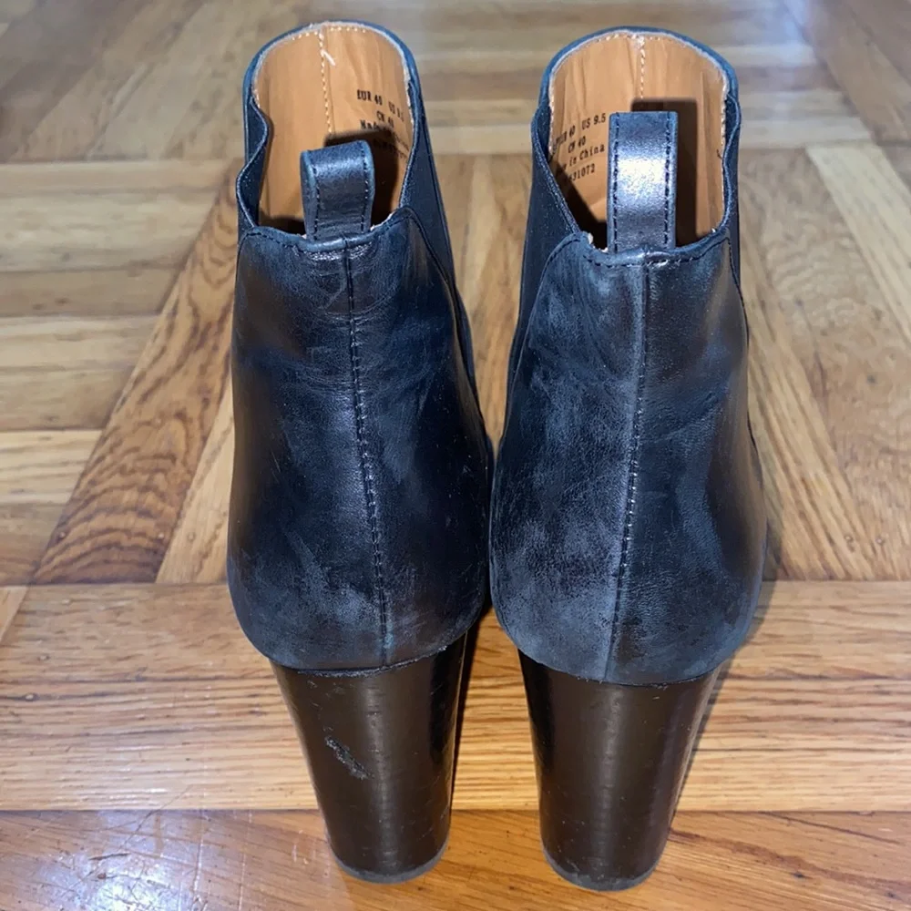 & Other Stories Stacked Heel Ankle Boots - Picture 4 of 10
